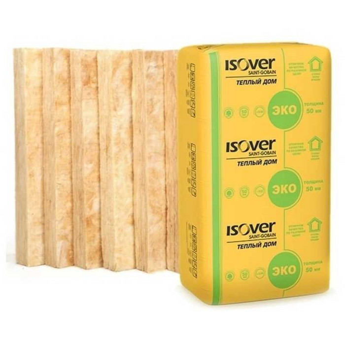 Утеплитель Isover Изовер Тёплый Дом Плита 50х610х1170 в Лебяжьем